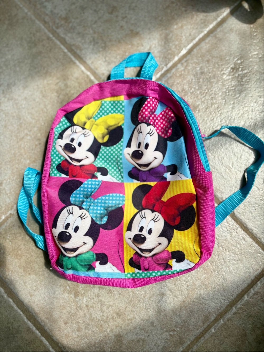 Pop Art Style Vintage Minnie Mouse Disney Backpack 1990s